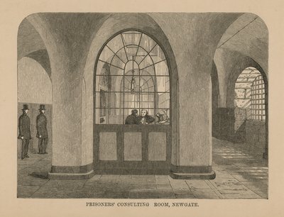 Salle de consultation des prisonniers à Newgate - English School