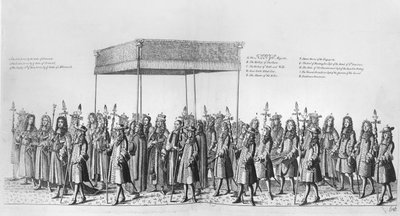 Procession pour le couronnement de Jacques II d