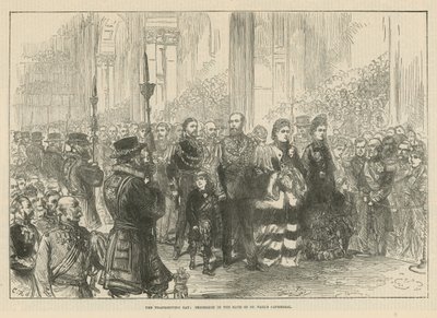 Procession dans la nef de la cathédrale Saint-Paul - English School