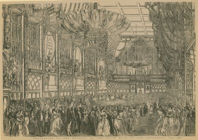 Procession de Sa Majesté au bal d