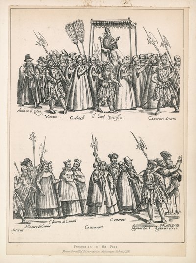 Procession du pape - English School
