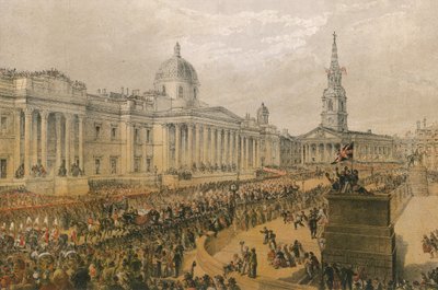 Procession passant par le nord de Trafalgar Square - English School