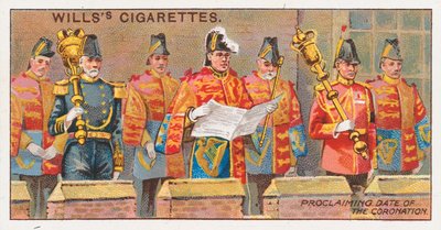 Proclamation de la date du couronnement - English School