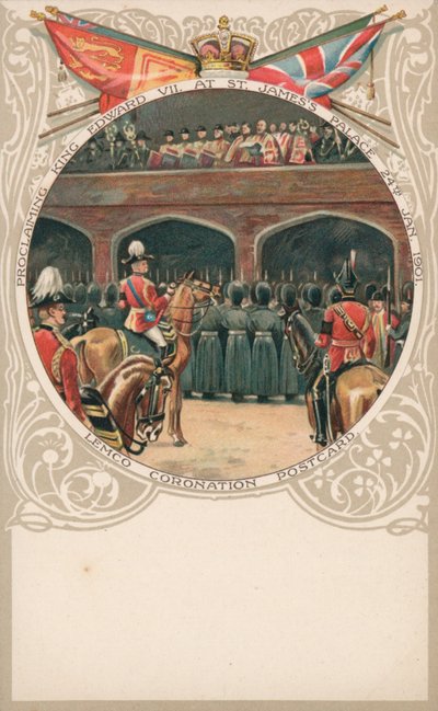 Proclamation du roi Édouard VII au palais de St James, 24 janvier 1901 - English School
