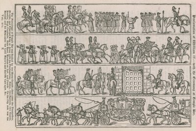 Proclamation de Guillaume IV - avec la Cérémonie à Temple Bar - English School