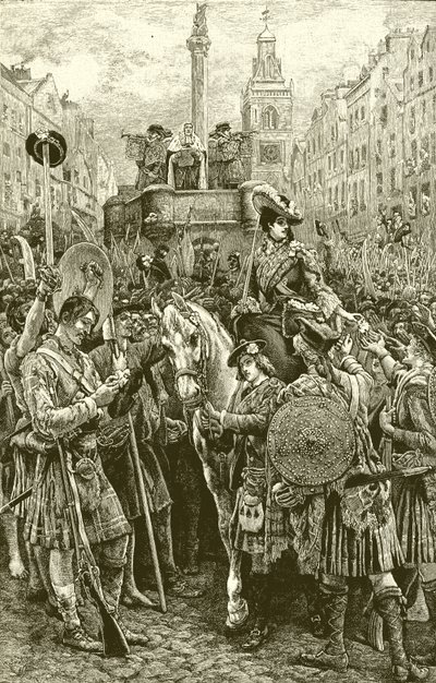 Proclamation du Vieux Prétendant comme roi Jacques VIII - English School