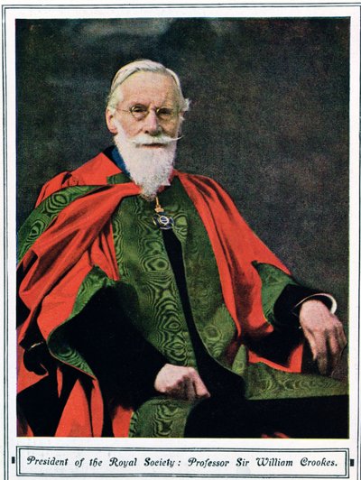 Professeur Sir William Crookes, de Illustrated London News, mai 1914 - English School