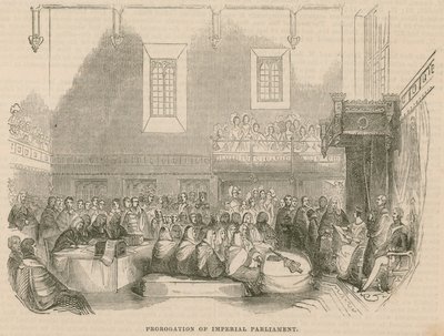 Prorogation du Parlement impérial - English School