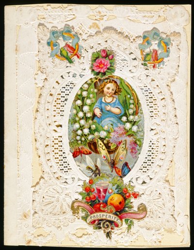 Prospérité, carte de Saint-Valentin, c.1870 - English School