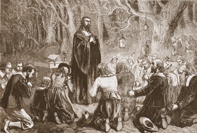 Culte protestant de nuit dans l