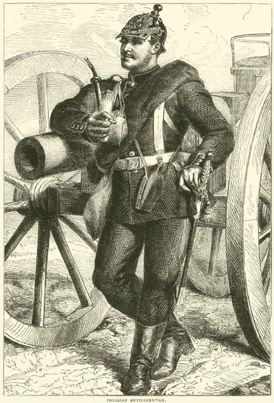 Artilleur prussien, octobre 1870 - English School