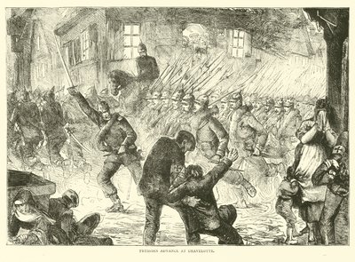 Avancée prussienne à Gravelotte, août 1870 - English School