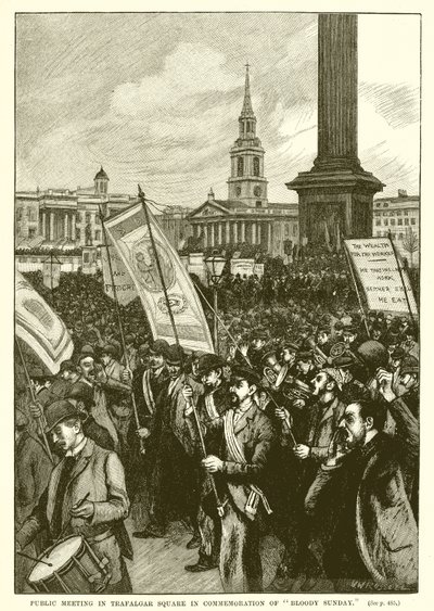Réunion Publique à Trafalgar Square en Commémoration du Dimanche Sanglant - English School