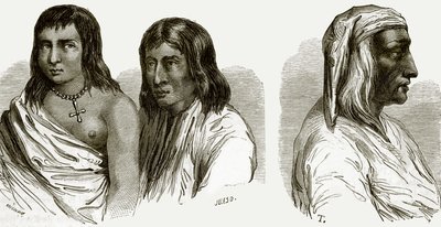 Indiens pueblo ou habitants de la ville et Alcalde de Santo Domingo - English School