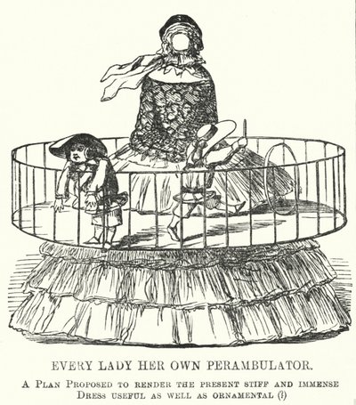Chaque Dame Son Propre Landau - la mode des jupes cerceaux pour femmes - English School