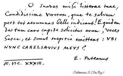 Puteanus, E (Du Puy) - English School