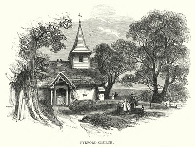 Église de Pyrford (gravure) - English School