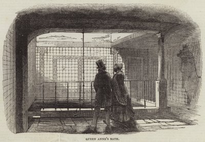 Le Bain de la Reine Anne (gravure) - English School