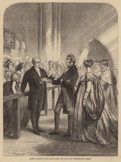 La reine Caroline repoussée de la porte de l