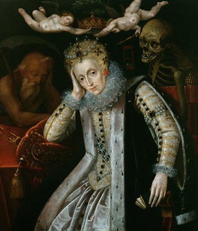 Reine Élisabeth I (1538-1603) en vieillesse, vers 1610 - English School