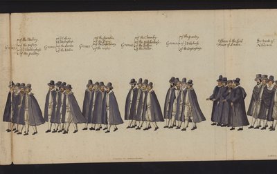 Procession funéraire de la reine Elizabeth I - English School