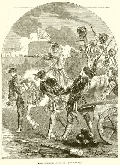 La Reine Élisabeth à Tilbury - English School