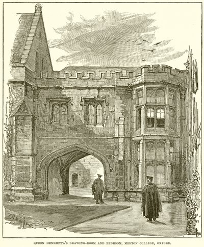Salon et chambre de la reine Henriette, Merton College, Oxford - English School