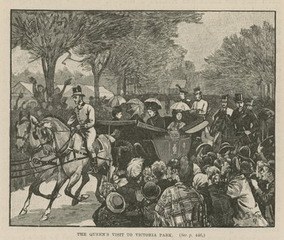 La visite de la reine Victoria au Victoria Park, Londres - English School