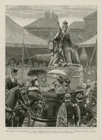 La reine lors du dévoilement - English School