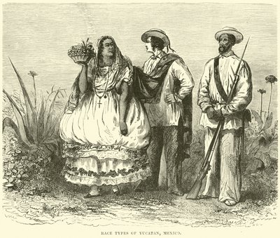 Types raciaux du Yucatan, Mexique - English School