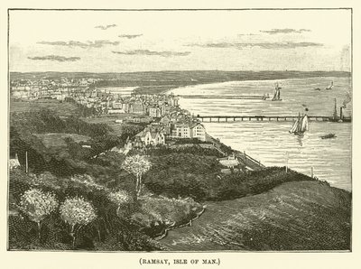 Ramsay, île de Man (gravure) - English School