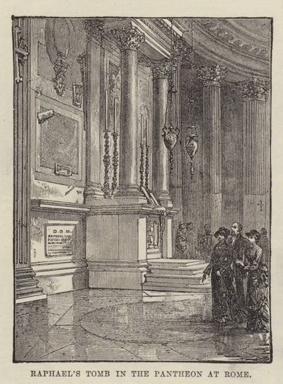 Tombeau de Raphaël au Panthéon de Rome - English School