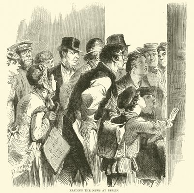Lecture des nouvelles à Berlin, novembre 1870 - English School