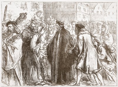 Réception de Jean Huss à Nuremberg, illustration de L