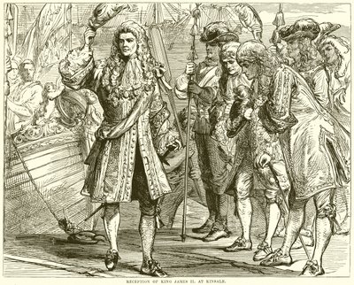 Réception du roi James II à Kinsale - English School