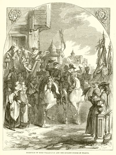 Réception de Lord Wellington et des forces anglaises en France - English School