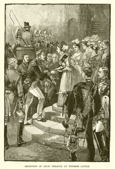 Réception de Louis Philippe au Château de Windsor - English School