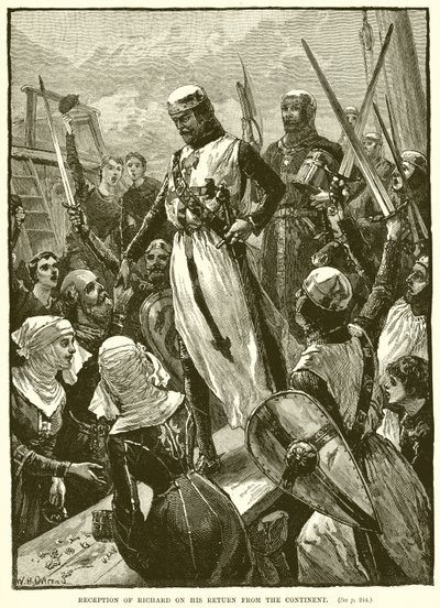 Réception de Richard à son retour du continent - English School