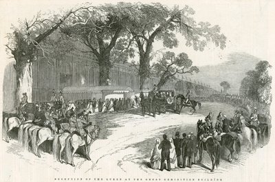 Réception de la Reine au Bâtiment de la Grande Exposition, Grande Exposition, 1851 - English School