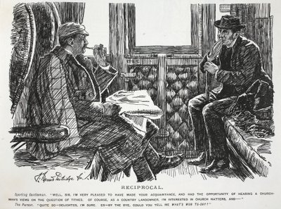 Réciproque, illustration de Punch - English School