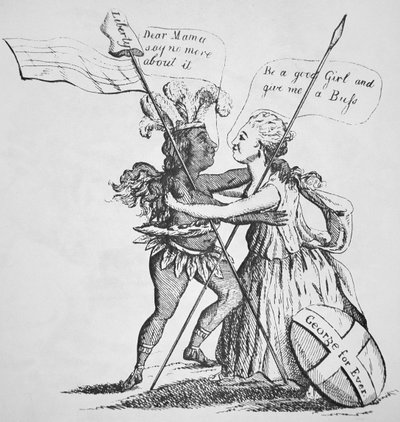 Réconciliation entre Britannia et sa fille Amérique - English School