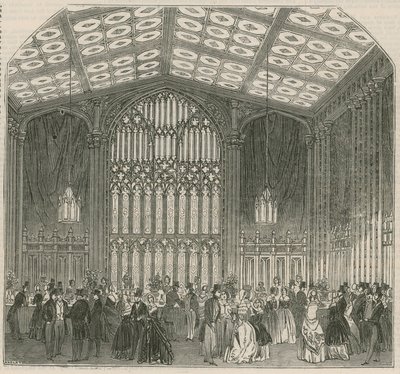 Salle de rafraîchissement, Bazar du libre-échange, Covent Garden Theatre, Londres - English School