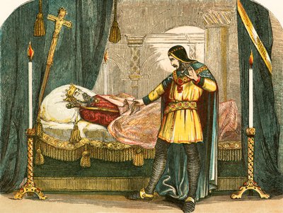 Remords de Richard Ier en voyant le cadavre de son père - English School