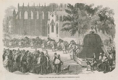 Retrait de la cloche pour la Grande Horloge du Palais de Westminster - English School
