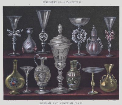 Renaissance, 16e et 17e siècles, verre allemand et vénitien - English School