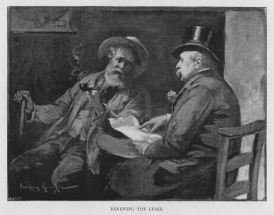 Renouvellement du bail (gravure) - English School