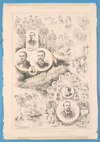 Renton contre West Bromwich Albion, de The Illustrated Sporting and Dramatic News, 2 juin 1888 - English School