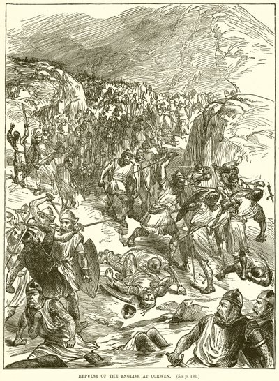 Repousse des Anglais à Corwen - English School