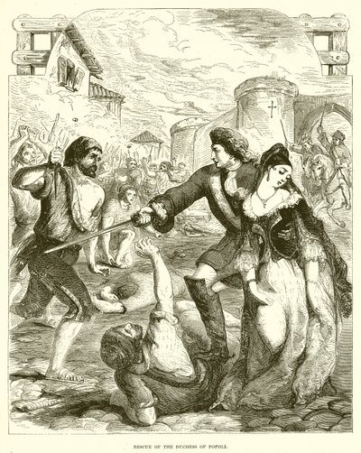 Sauvetage de la duchesse de Popoli - English School