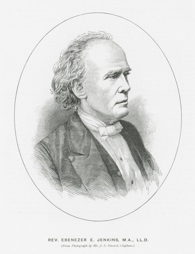 Révérend Ebenezer E Jenkins (lithographie) - English School
